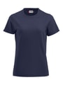 Dames T-shirt Clique Premium-T Donker Blauw